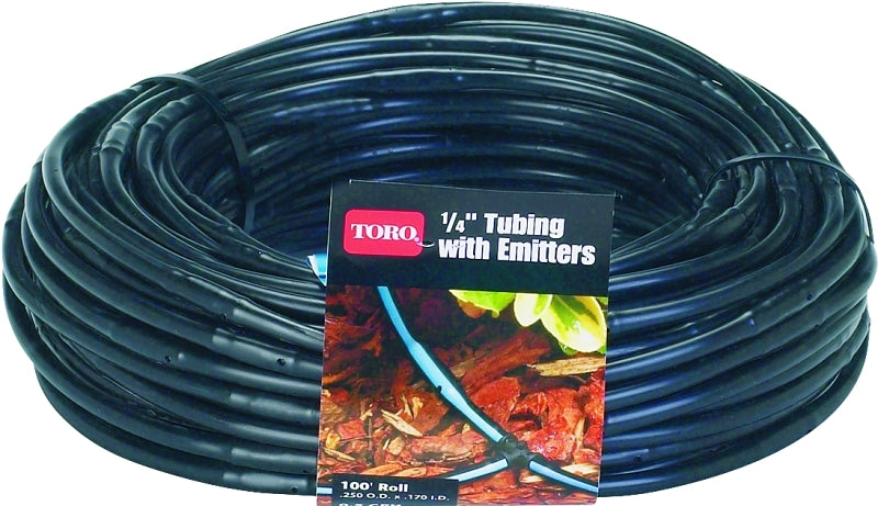 Toro 53640 Drip Tubing, Polyethylene, Black, For: Blue Strip Drip 1/4 in Fittings