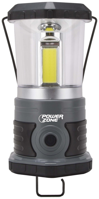 PowerZone 63992 Portable Lantern, D Battery, D Battery, LED Lamp, 1250 Lumens, 25 m Beam Distance, 40 hrs Run Time