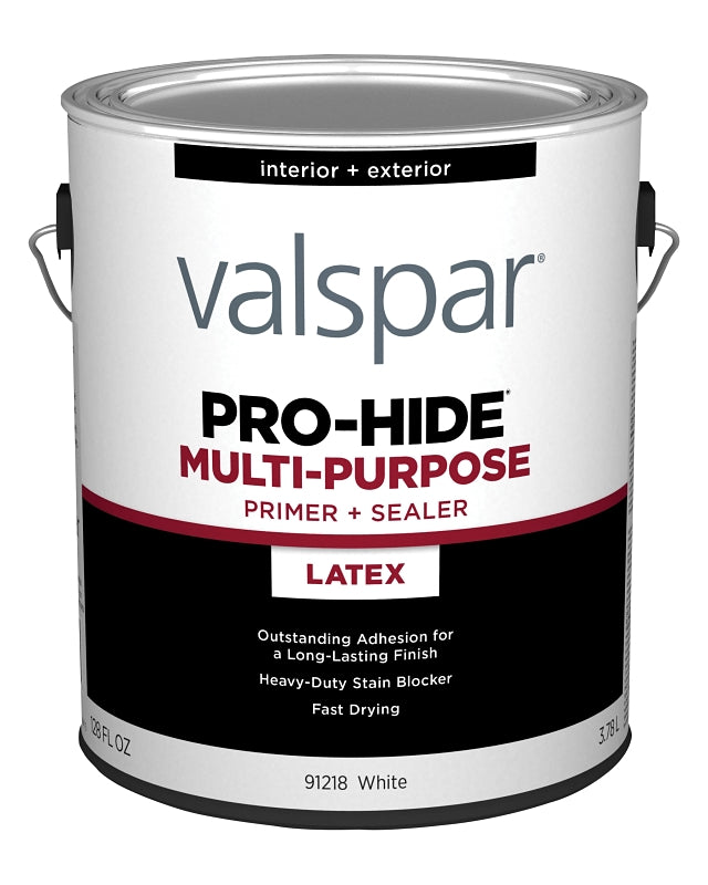 Valspar Pro-Hide 028.0091218.007 Multi-Purpose Primer, White, 1 gal, Metal Pail