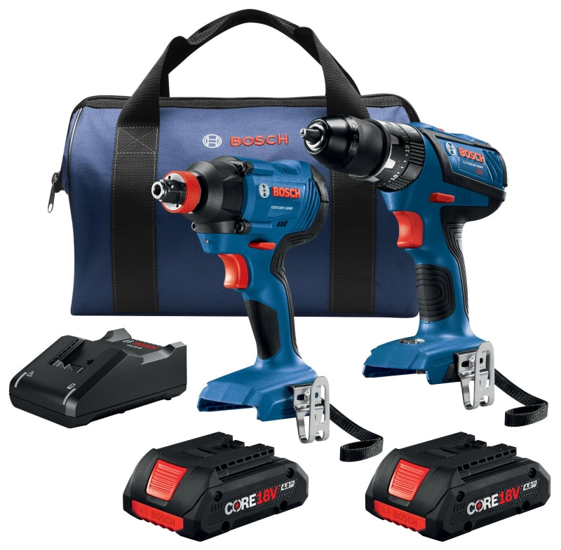 Bosch GXL18V-239B25 Combination Kit, Battery Included, 18 V, 2-Tool, Lithium-Ion Battery