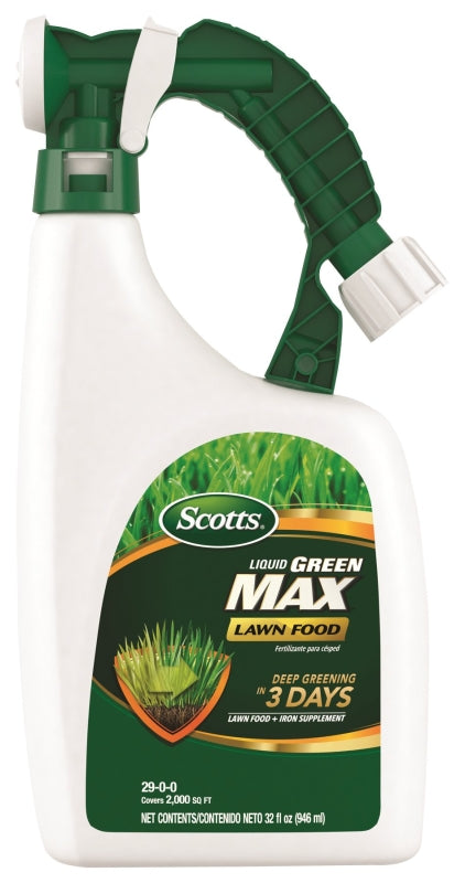 Scotts 3300910 Lawn Food, 32 fl-oz Bottle, Liquid, 29-0-0 N-P-K Ratio