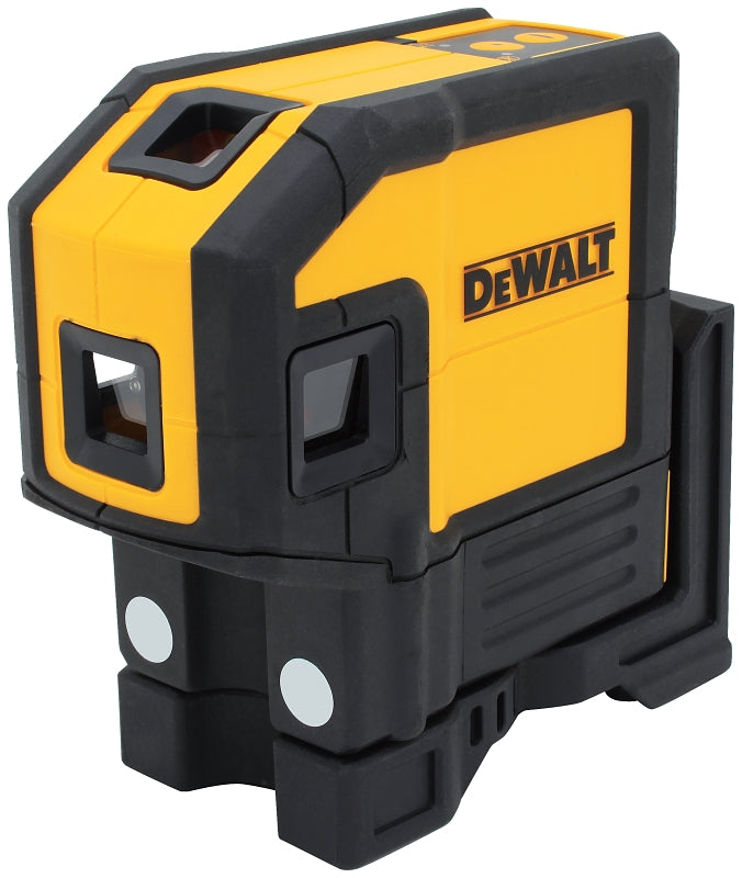 DeWALT DW0851 Laser Level, 165 ft, +/-1/8 in at 100 ft Accuracy, 5-Dot, Red Laser