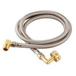 Moen M4122BK Dishwasher Hose and Elbow, Stainless Steel