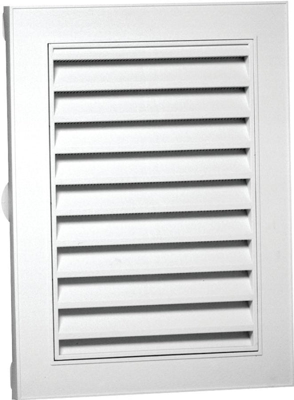 Duraflo 626075-00 Gable Vent, 18 in L, 12 in W, Polypropylene, White