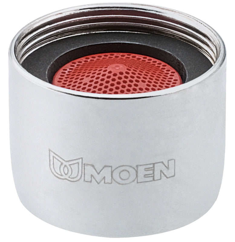 Moen CA3924 Faucet Aerator, 15/16-27 Female, Chrome Plated, 1.5 gpm