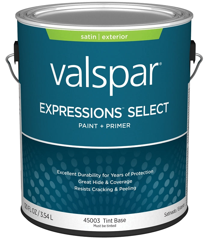 Valspar Expressions Select 4500 028.0045003.007 Latex Paint, Acrylic Base, Satin, Tint Base, 1 gal