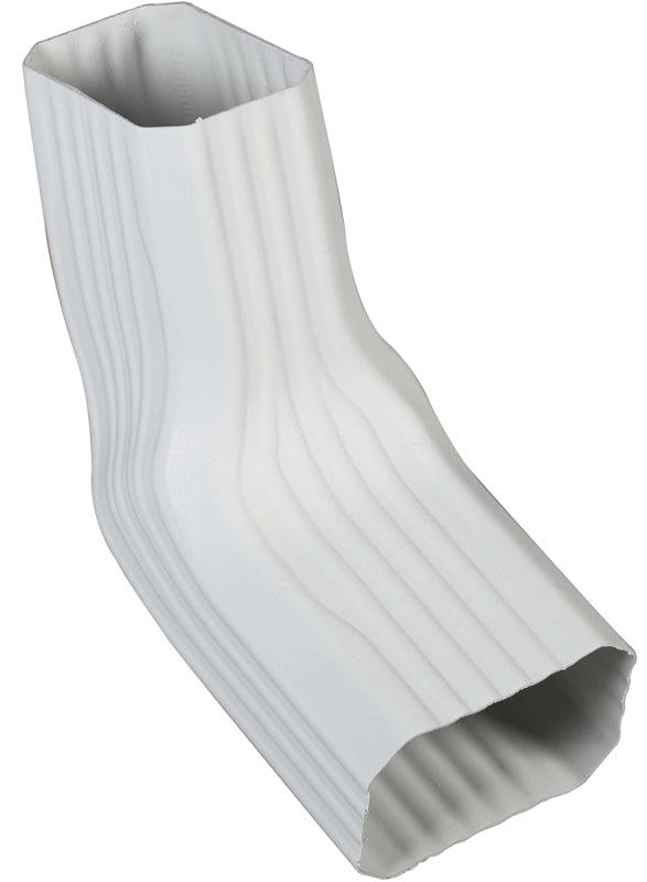 Amerimax 37064 Transition Elbow, Vinyl, White