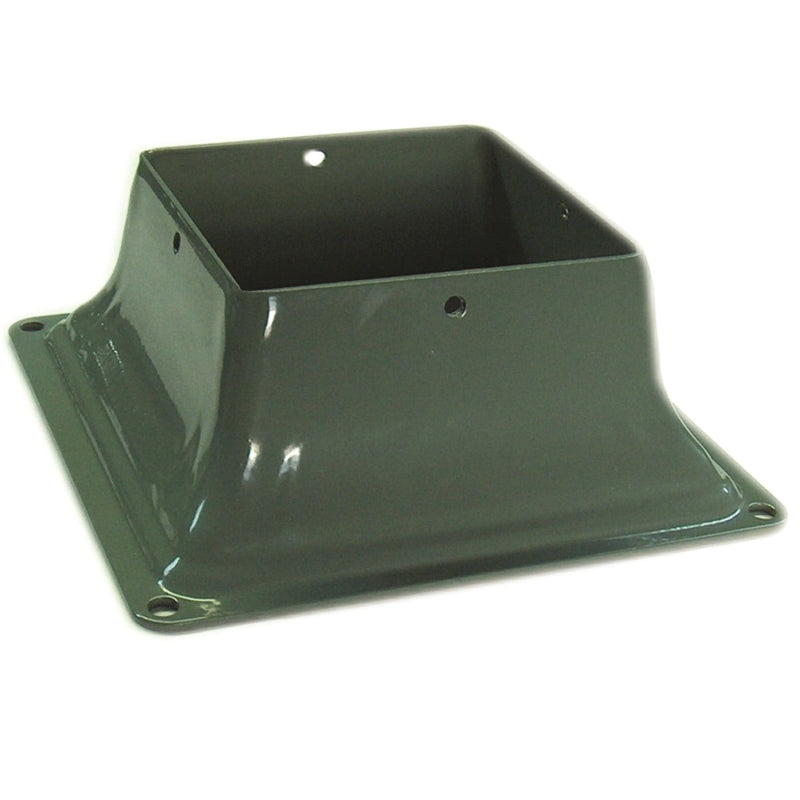 Pylex 13045 Post Base, Steel, Powder-Coated