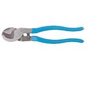 CHANNELLOCK 911 Cable Cutter, 9-1/2 in OAL, HCS Jaw, Comfort-Grip Handle, Blue Handle