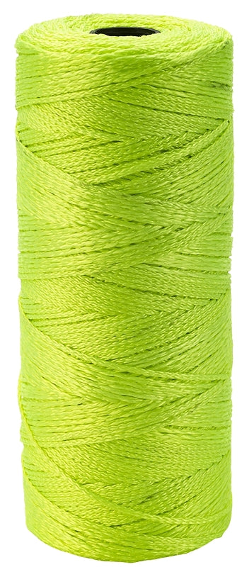 BARON 58828 Twine, #18 Dia, 1050 ft L, 13 lb Working Load, Nylon/Poly, Lime