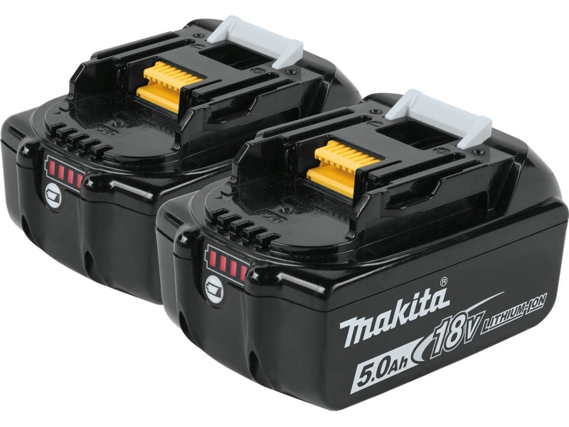 Makita BL1850B-2 Battery, 18 V Battery, 5 Ah, 45 min Charging, 2/PK