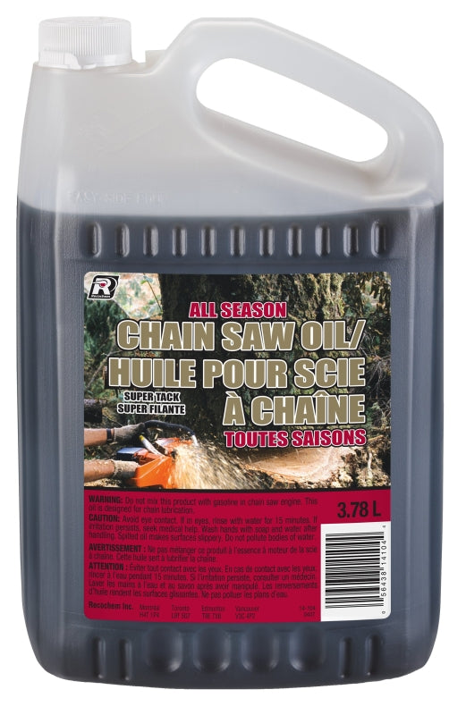 Recochem 14-104 Medium Chainsaw Oil, Red, 428 deg F Flash, 3.78 L