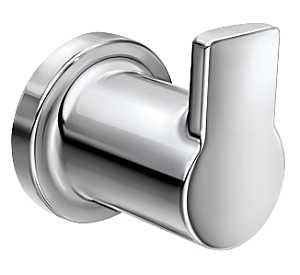 Moen Rinza Y1103CH Robe Hook, 1-Hook, Zinc, Chrome, Wall Mounting