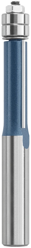 Bosch 85601MC Router Bit, 1/2 in Dia Cutter, 1-1/2 in L Cutting, 4-1/4 in OAL, 1/2 in Dia Shank, 2-Cutter, Steel