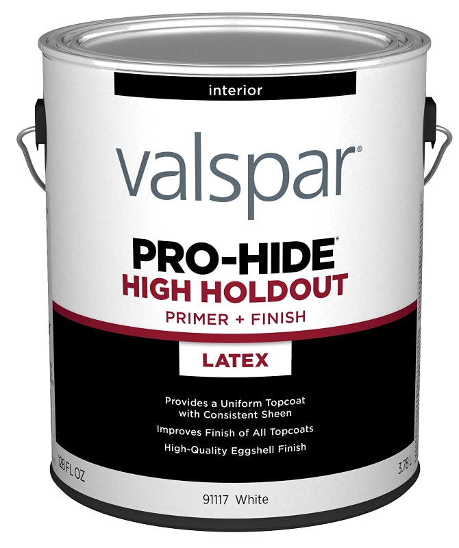 Valspar Pro-Hide 91117 028.0091117.007 Interior High-Holdout Primer, White, 1 gal, Metal Pail