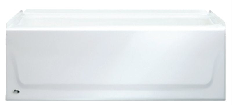 Bootz KONA 011-3303-00/2303 Bathtub, 34 gal, 54 in L, 30 in W, 15-1/4 in H, Alcove Installation, Steel, White