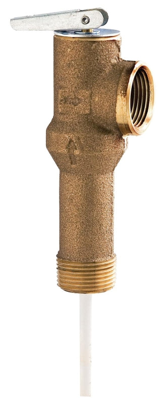 Watts LL100XL Series 0066132 Relief Valve, 3/4 in, MNPT x FNPT, Bronze Body