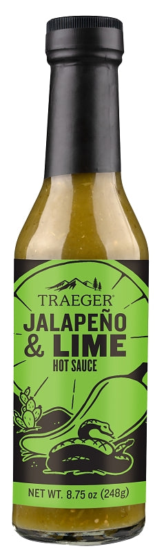 Traeger HOT005 Barbeque Sauce, Jalapeno, Lime Flavor, 8.75 oz Bottle