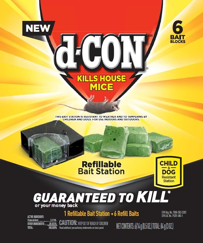 d-CON 98665 Refillable Bait Station, Solid