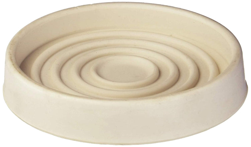 Shepherd Hardware 9068 Furniture Cup, Round, Rubber, Off-White, 3 in ID Dimensions