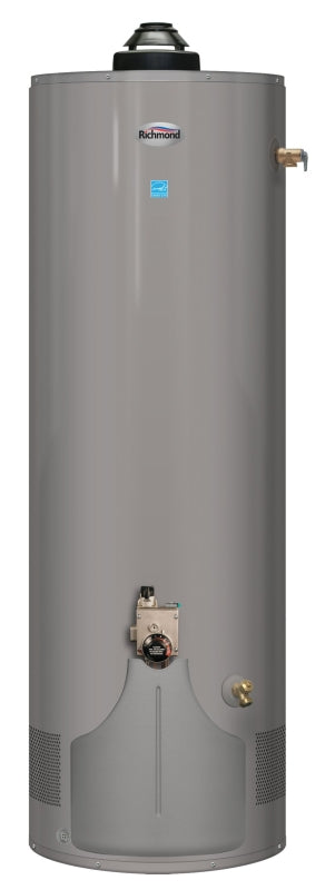 Richmond 12G40-38E2FN5 Gas Water Heater, Natural Gas, 40 gal Tank, 1.11 gpm, 38000 Btu/hr BTU, 0.64 Energy Efficiency