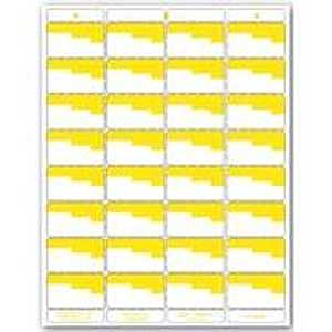 Centurion UN OR4P Laser Bin Label, 8-1/2 in L, 11 in W, White/Yellow Background