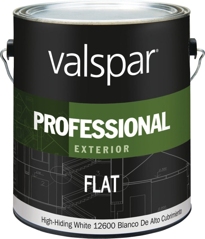 Valspar 12600 Professional Latex Paint, 1 gal, 400 sq-ft/gal, White