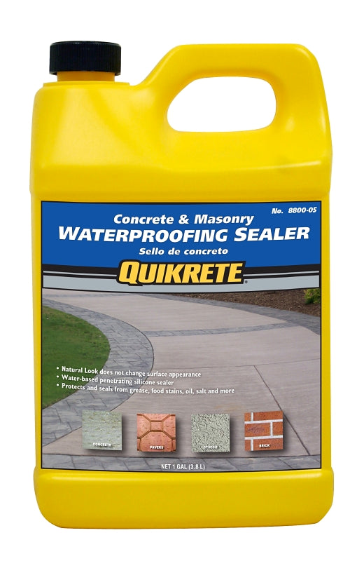 Quikrete 8800-05 Waterproofing Sealer, White, Liquid, 1 gal Bottle