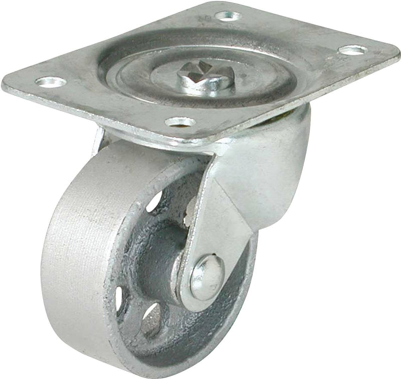 Shepherd Hardware 9780 Swivel Caster, 3 in Dia Wheel, 1-1/4 in W Wheel, Cast Iron Wheel, 250 lb