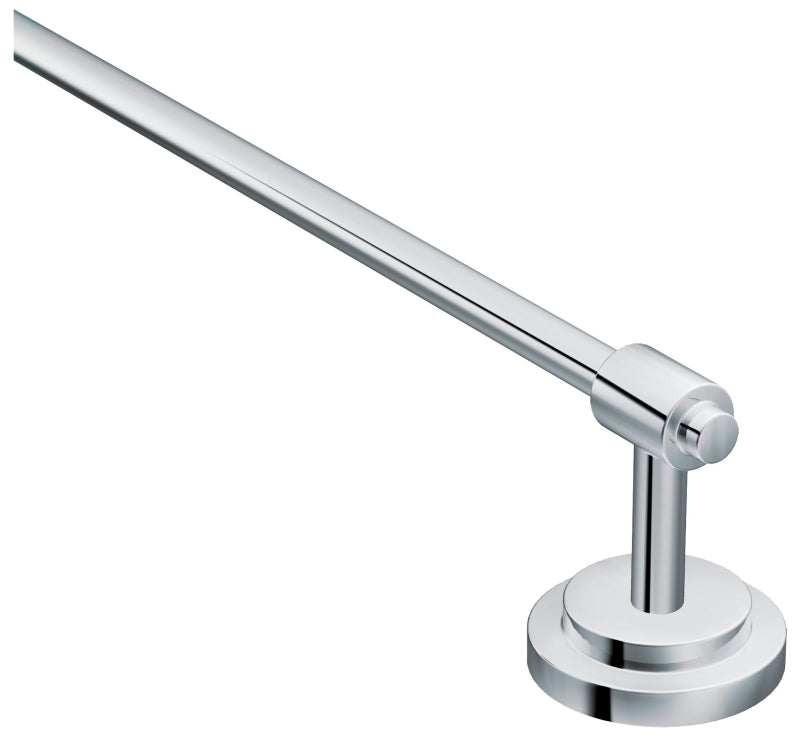 Moen DN0724CH Towel Bar, 24 in L Rod, Aluminum, Chrome, Surface Mounting