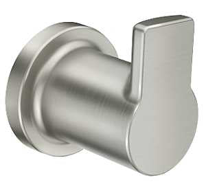 Moen Rinza Y1103BN Robe Hook, 1-Hook, Zinc, Brushed Nickel, Wall Mounting