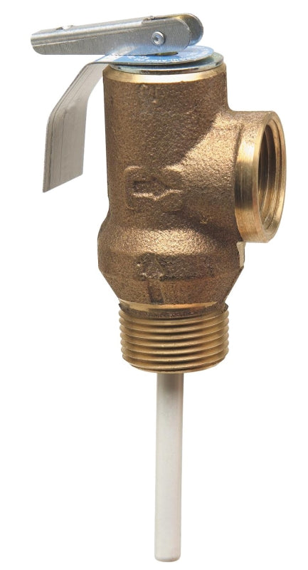 Watts LF10L Series 0121337 Relief Valve, 3/4 in, MNPT x FNPT, Bronze Body