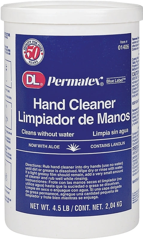 Permatex 01406 Hand Cleaner, Paste, White, Fresh, 4.5 lb Bottle
